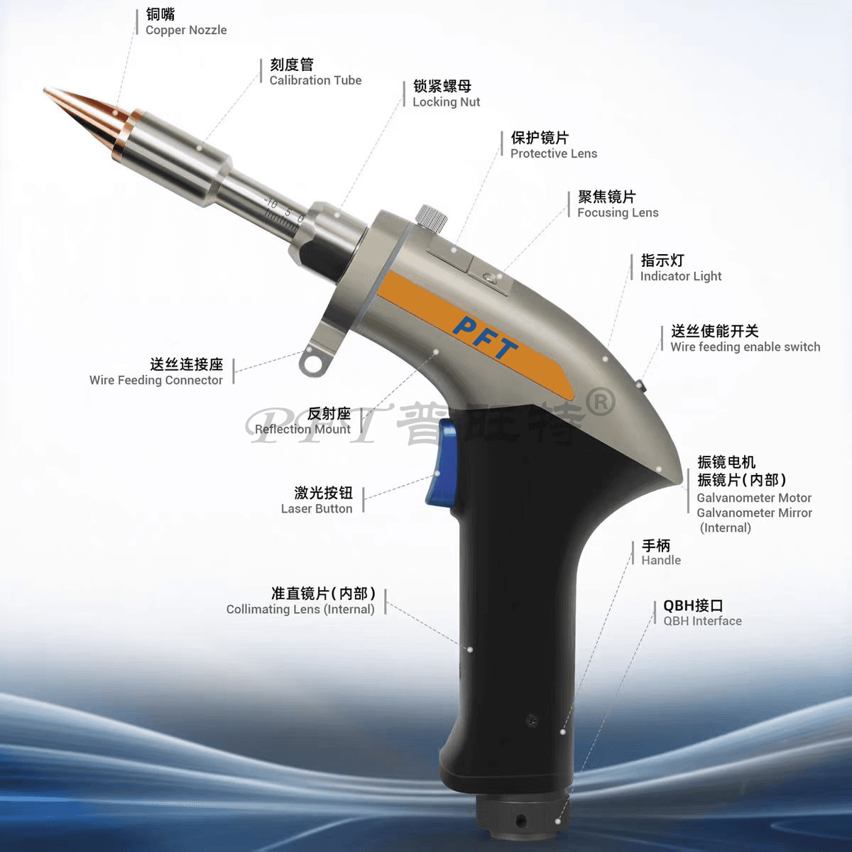 Миниатюра PFT-2000W 3in1手持光纤激光焊接机 10