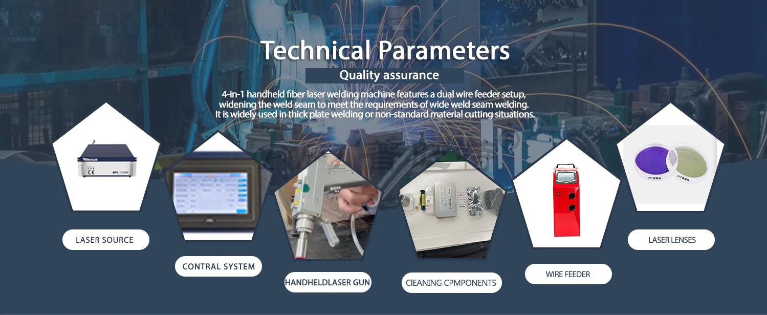 PFT-3000w Handheld Dual-wire Fiber Laser Welding Machine thumbnail 9